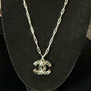 CHANEL Silver Necklace